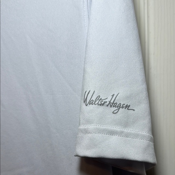 Walter Hagen Men’s Birdseye Performance 11 Polo Size Large in White - Picture 3 of 7